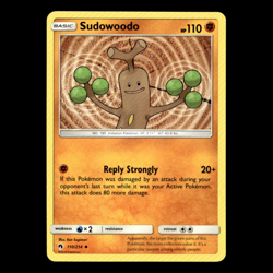 Sudowoodo 110/214 Lost Thunder Moderately Played Pokemon TCG Buy 10 Get 10 Free - Image 1