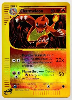 2002 Pokemon Expedition 73/165 Charmeleon Reverse Holo NM !! - Image 1