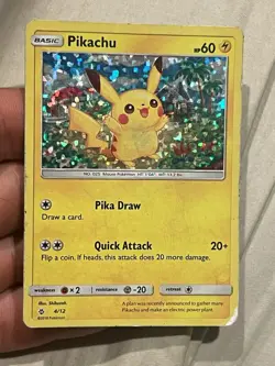 Pokemon TCG - Pikachu - 4/12 - McDonald's Promo 2018 - Holo - HP - Image 1