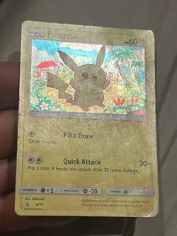 Pokemon TCG - Pikachu - 4/12 - McDonald's Promo 2018 - Holo - HP - Image 2