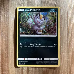 Pokemon TCG Alolan Meowth McDonalds Promos 8/12 Holo Promo HP - Image 1