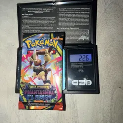 VERY HEAVY 22.6g! Pokemon TCG Phantasmal Flames Sleeved Booster Pack (SEALED) - Image 1