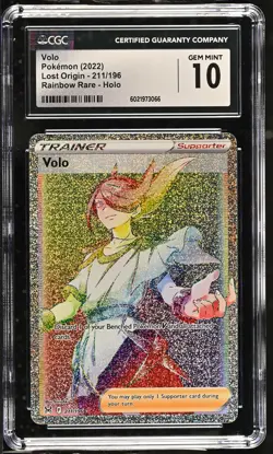 VOLO Lost Origin Holo Rare #211 CGC 10 Gem Mint Pokemon [Nostalgium] - Image 1