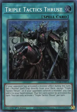Yugioh MP24-EN073 - Triple Tactics Thrust - Secret Rare - Image 1