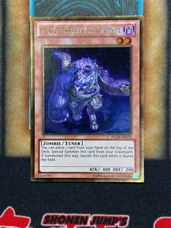 Yugioh Plaguespreader Zombie PGLD-EN074 Gold Rare LP - Image 1