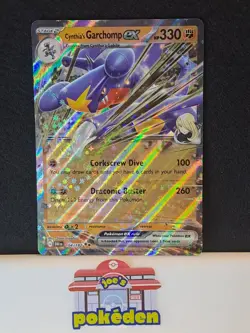Cynthia's Garchomp ex 104/182 Sv10: Destined Rivals Double Rare Pokemon TCG NM - Image 1