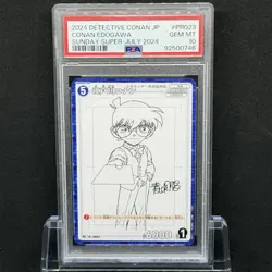 PSA 10 Detective Conan Sunday Super July 2024 PR023 Promo Conan Edogawa - Image 1