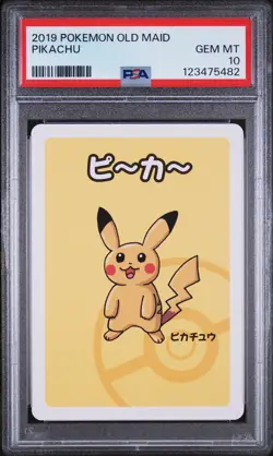 Pokemon Card PSA 10 Pikachu Old Maid Japanese Game 2019 - Image 1