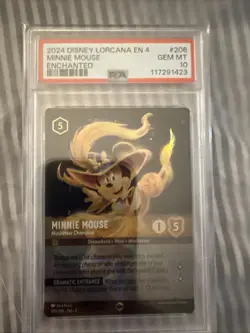 Minnie Mouse - Musketeer Champion (Enchanted) 206/204 Ursula's Return Holo PSA10 - Image 1