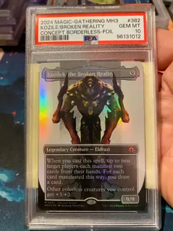 MTG Modern Horizons 3 Kozilek the Broken Reality Borderless Foil PSA 10 - Image 1