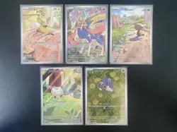 Pokemon TCG Phantasmal Flames Holo Full Art Illustration Rare Lot (5 Cards) - Image 1