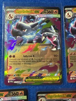 Mega Charizard x EX 013/094 Me02: Phantasmal Flames Holo Lot Of 5 Cards - Image 3