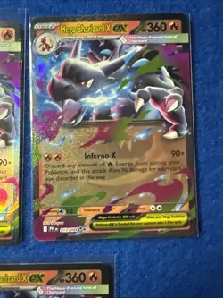 Mega Charizard x EX 013/094 Me02: Phantasmal Flames Holo Lot Of 5 Cards - Image 4