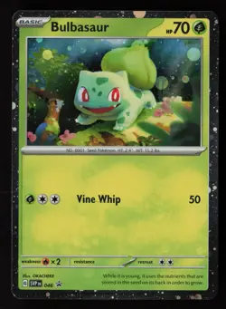 Bulbasaur - (Cosmos Holo) 046 SV: Scarlet & Violet Promo Cards Pokemon TCG NM - Image 1