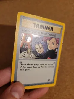 Pokemon Team Rocket 1999-2000 Rare Holo Card 15/82 Here Comes Team Rocket - Image 3