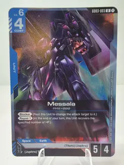 Messala Gundam Card Game . Steel Requiem Rare . GD03-003 - Image 1