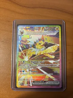 Pokemon TCG Jolteon EX Prismatic Evolutions Card 153/131 Fresh NM Condition - Image 1