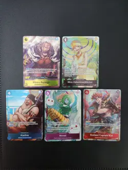 One Piece TCG OP14 Set 5 Of 6 Azure Sea's Seven English Dash Pack Cards - Image 1