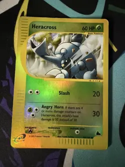 Heracross 64/144 Skyridge e-series Reverse Holo Pokemon Card - Image 1