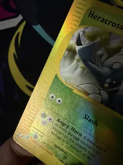 Heracross 64/144 Skyridge e-series Reverse Holo Pokemon Card - Image 3