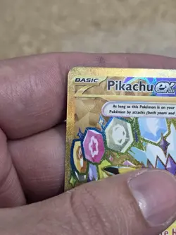 Pokemon Pikachu TCG EX Surging Sparks Holo Hyper Rare Gold Card 247/191 English - Image 4