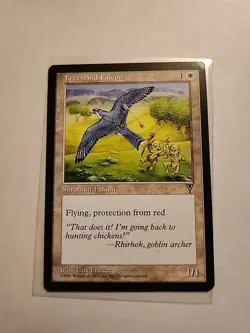 Freewind Falcon - Visions - MTG Magic - Common - White Creature - Image 1