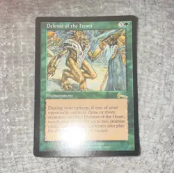 Magic: The Gathering Defense of the Heart Enchantment Urza's Legacy Green Rare - Image 1