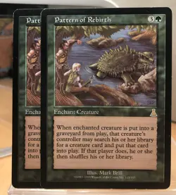 Magic the Gathering: 2x Pattern of Rebirth Urza's Destiny Regular MtG - Image 1