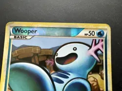 Wooper 88/123 HeartGold SoulSilver Reverse Holo Pokemon Card HP - Image 2