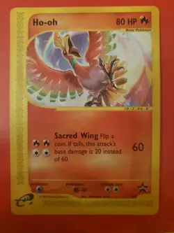 Pokemon TCG: 2002 Ho-oh 52/53 Wizards Black Star Promo Non-Holo LP - Image 1