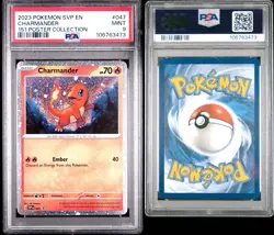 Charmander 047 PROMO PSA 9 COSMOS HOLO BLACK STAR Pokemon 151 English Foil TCG - Image 3