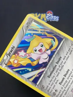 Pokemon TCG Jirachi Roaring Skies 42/108 Holo Rare LP. - Image 3