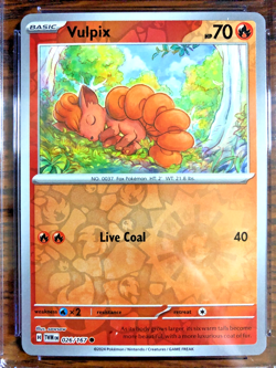 Vulpix Reverse Holo #026 - CGC PRISTINE 10 - Twilight Masquerade - Pokemon TCG - Image 2