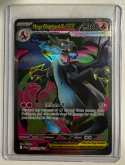 Pokemon TCG Mega Charizard X Ex 109/094 Me02: Phantasmal Flames Ultra Rare Holo - Image 1