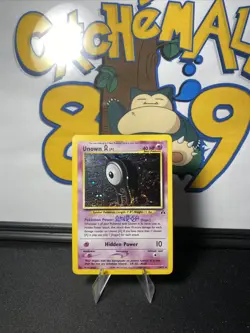 Pokemon TCG Unown [A] 14/75 Neo Discovery Unlimited Holo Rare Vintage 2001 - Image 4