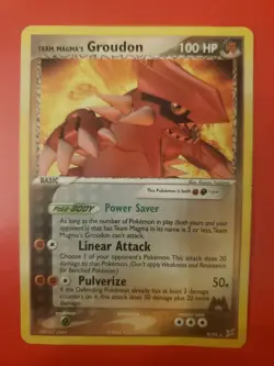 Pokemon TCG: 2004 Team Magma's Groudon 9/95 Celebrations Non-Holo Rare LP - Image 1