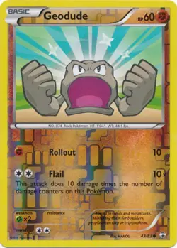 Pokemon - Geodude - 43/83 - Common - Reverse Holo - Generations - NM - Image 1