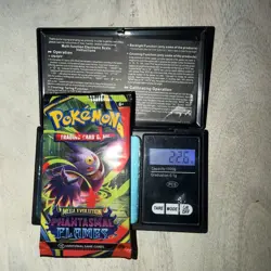 VERY HEAVY 22.6g! Pokemon TCG Phantasmal Flames Sleeved Booster Pack (SEALED) - Image 1