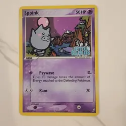 Pokemon Spoink 62/100 NM Reverse Holo EX Crystal Guardians 2006 - LP - Image 1