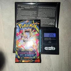 VERY HEAVY 22.6g! Pokemon TCG Phantasmal Flames Sleeved Booster Pack (SEALED) - Image 1