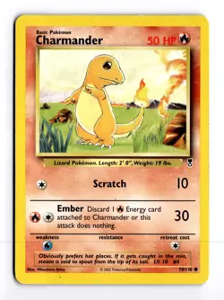 Charmander 70/110 Legendary Collection Common Pokemon Moderate Play+ - Image 1