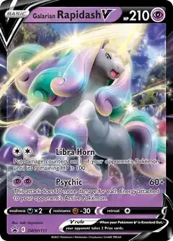 Galarian Rapidash V - SWSH111 - Pokemon Sword & Shield Promo Ultra Rare Card NM - Image 1