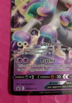 Galarian Rapidash V SWSH111 - Black Star Promo - Ultra Rare Holo Pokemon Card NM - Image 2