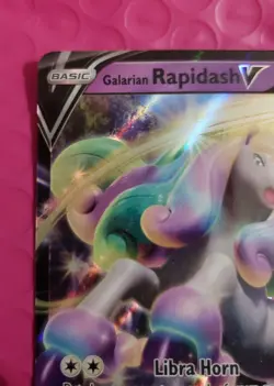 Galarian Rapidash V SWSH111 - Black Star Promo - Ultra Rare Holo Pokemon Card NM - Image 3