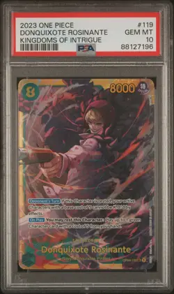One Piece Kingdoms Of Intrigue OP04-119 Donquixote Rosinante English PSA 10 - Image 1