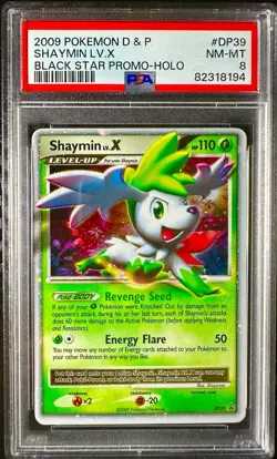 Shaymin LV.X DP39 Diamond and Pearl Holo Pokemon 2009 PSA 8 - Image 1