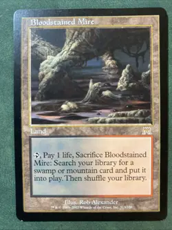 1x Bloodstained Mire Onslaught #313 NM Mtg - Image 1