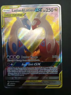 Pokemon TCG Latias & Latios GX 170/181 Team Up Alternate Full Art Holo NM - Image 2