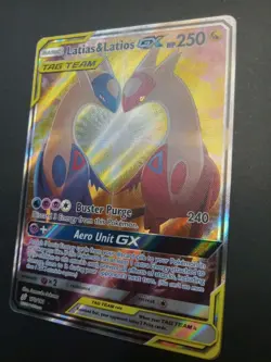Pokemon TCG Latias & Latios GX 170/181 Team Up Alternate Full Art Holo NM - Image 4