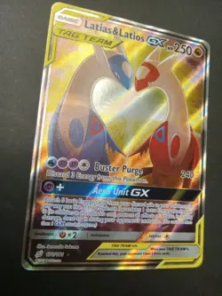 Pokemon TCG Latias & Latios GX 170/181 Team Up Alternate Full Art Holo NM - Image 5